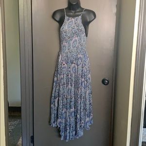 FREE PEOPPE size S multicolored maxi dress